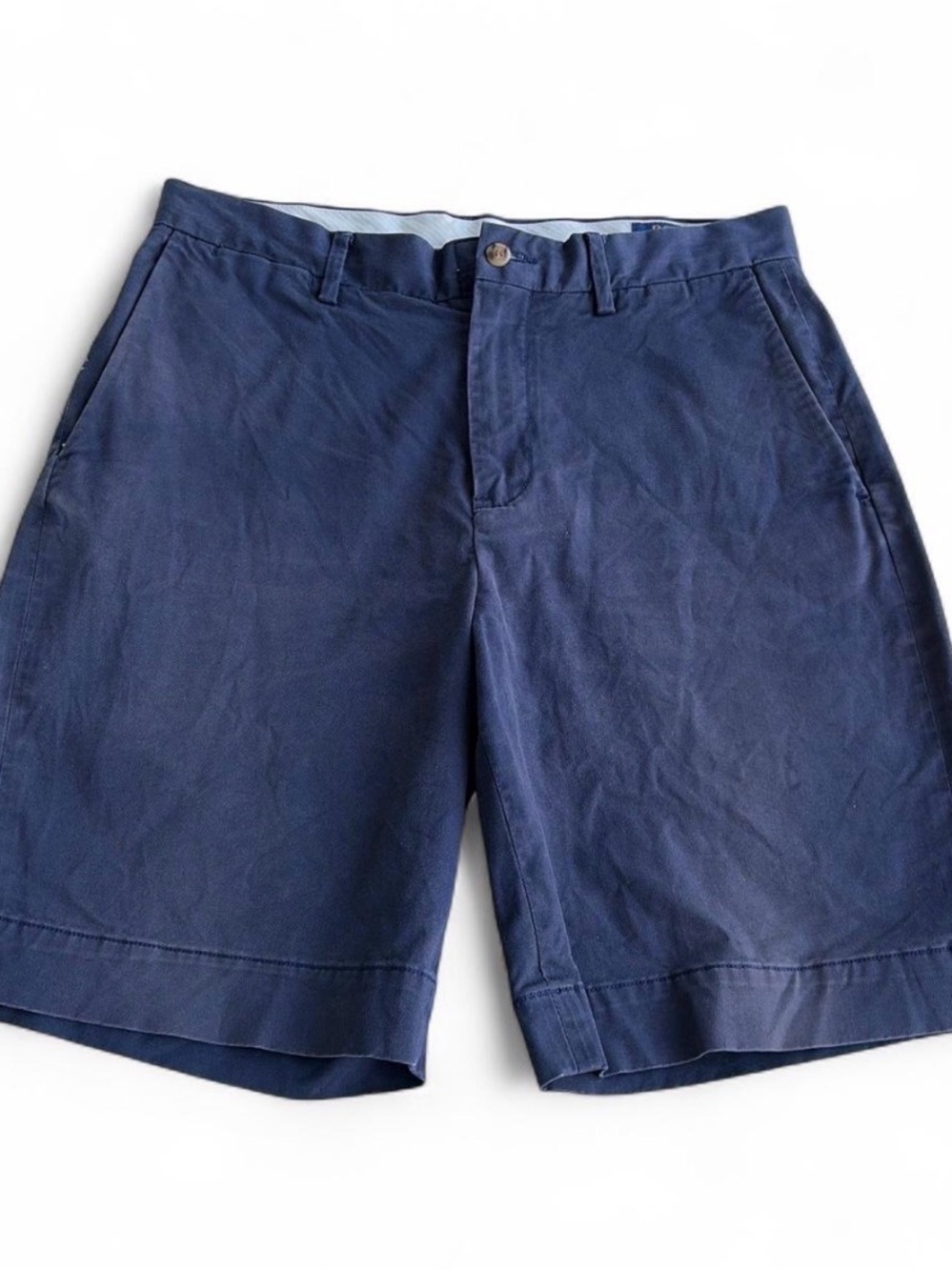 POLO RAUPH LAUREN Men's Classic Navy Cotton Shorts Sz 30 gently pre owned